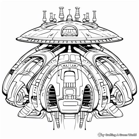 Star Wars Spaceship Coloring Page