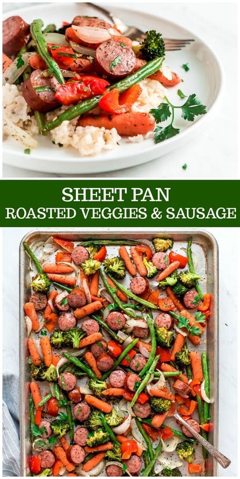 Sheet Pan Roasted Veggies And Sausage Recipe Girl®