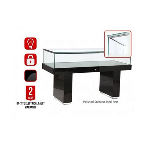 1500mm Wooden Glass Display Plinth RDS Online