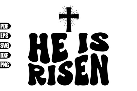 He Is Risen Svg Graphic By Creativekhadiza124 · Creative Fabrica