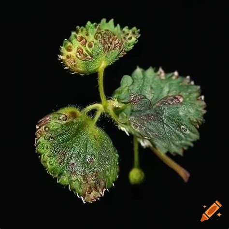 Photo Of Strawberry Plants Affected By Powdery Mildew On Craiyon