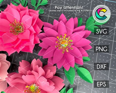 Paper Flower SVG Bundle #4 | Creative Vector Studio