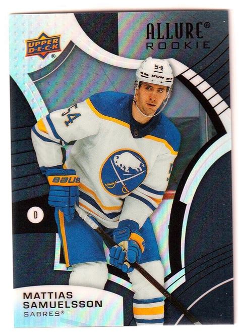 Upper Deck Allure Black Rainbow Rookie Rc Mattias Samuelsson