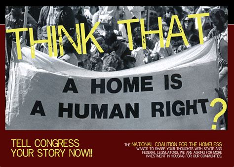 National Coalition For The Homeless Send Us Postcards National