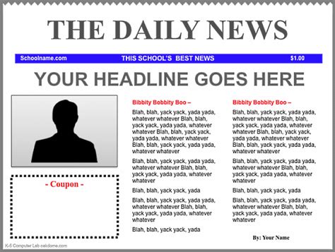 How To Create A Newspaper In Microsoft Word By Filonia Lechat