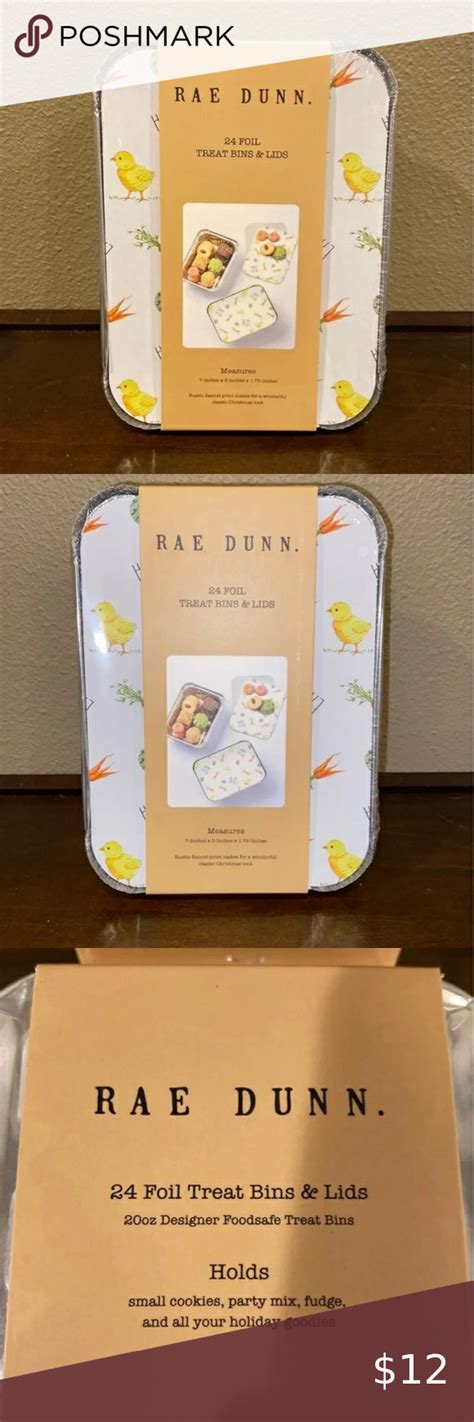 Rae Dunn Easter Foil Treat Bins With Lids Rae Dunn Cookie Jar Rae