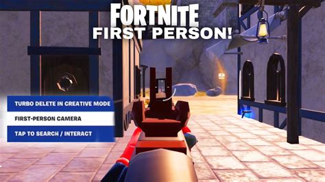 Fortnite First Person Mode Youtube