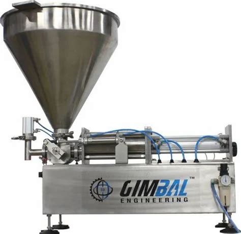 Gimbal Stainless Steel Semi Automatic Liquid Soap Oil Filling Machine