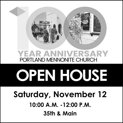 Portland Mennonite Church Celebrates 100th Anniversary Sunnyside