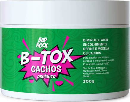 Botox Capilar Bad Rock B Tox Cachos Antiencolhimento Beleza Na Web