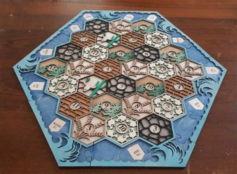 settlers  catan custom board catan score board template glowforge