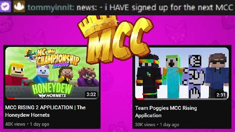 Mcc News Thoughts On Mcc Rising Applications Youtube