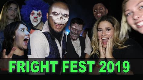 Six Flags Fright Fest 2019 Vlog Youtube