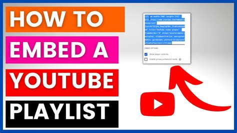 How To Embed A Youtube Playlist Youtube