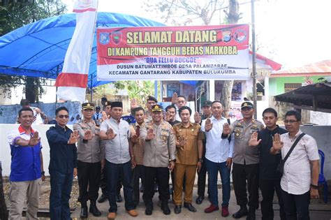 Cegah Peredaran Narkoba Polres Bulukumba Bentuk Kampung Tangguh Bebas