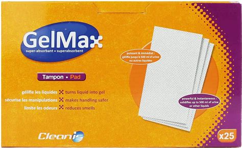 Gelmax Super Absorbent Pad 25 Count Amazonca Health And Personal Care