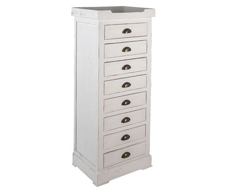 Комод To4rooms из дерева белого цвета с ящиками, для белья купить ...