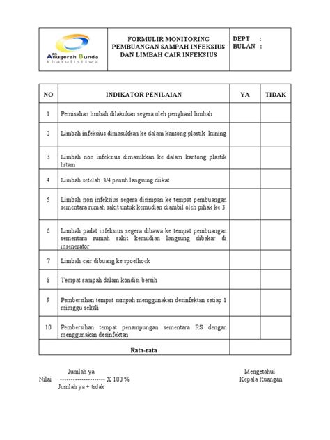 Formulir Monitoring Pdf