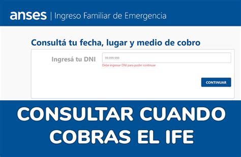 Como Saber La Fecha De Cobro Del Ife En Anses ⋆ Tarjeta Alimentar