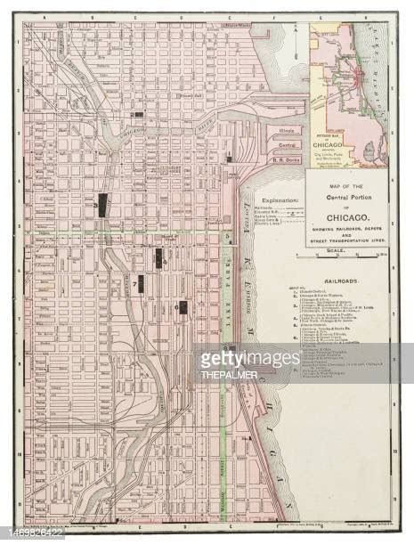 75 Old Chicago Map Stock Photos, High-Res Pictures, and Images - Getty Images