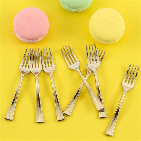 Plastic Forks, Mini Appetizer Forks, Dessert Fork | TableclothsFactory