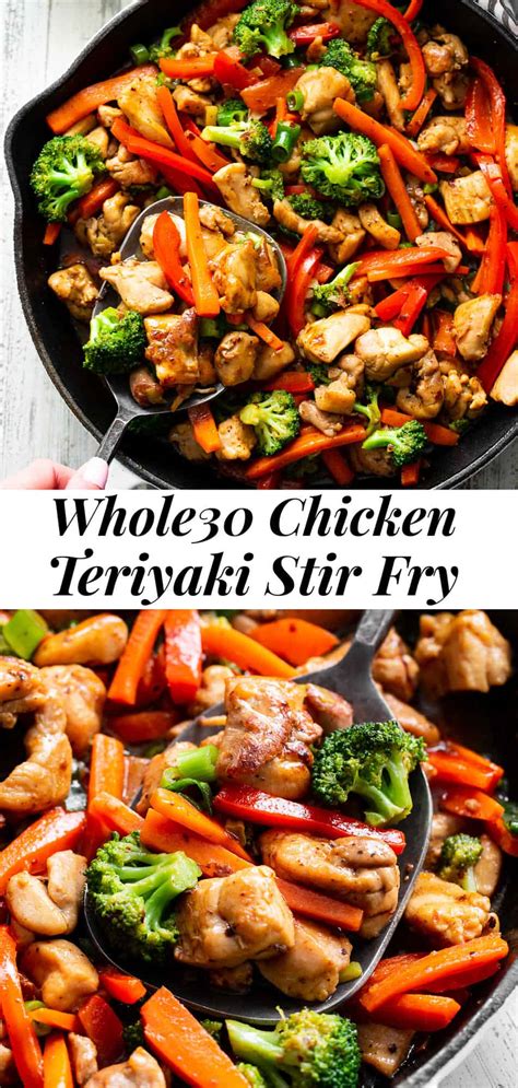 Teriyaki Chicken Stir Fry Paleo Whole30 The Paleo Running Momma