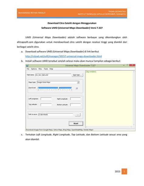 Download Citra Satelit Dengan Menggunakan Umd Pdf