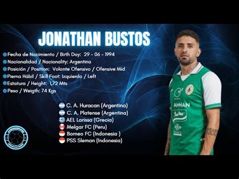 Jonathan Bustos 32 Volante Ofensivo Ofensive Mid 2024 YouTube