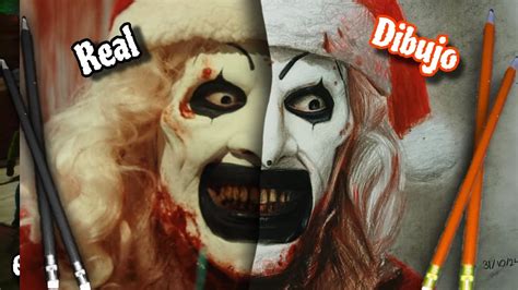 Cómo Dibujar a Art el Payaso de Terrifier Tutorial Realista Halloween