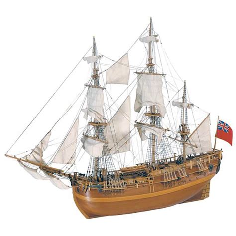 Artesanía Latina HMS Endeavour Koopvaardijschip houten