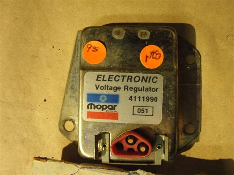 Sold Electronic Voltage Regulators Nos Nors Used For B Bodies Only Classic Mopar Forum