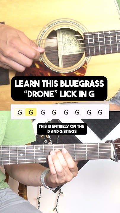 Learn A Bluegrass Guitar Drone Lick In Key Of G Play Like Billy