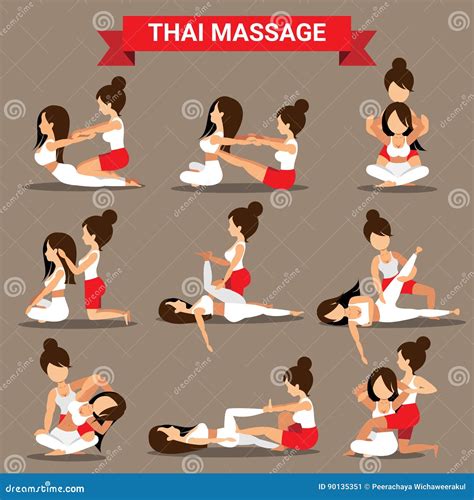 Thai Massage Treatment Stock Illustrations 1 004 Thai Massage