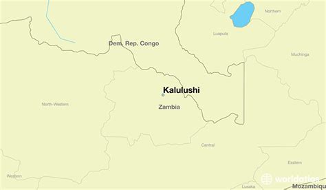 Where Is Kalulushi Zambia Kalulushi Copperbelt Map