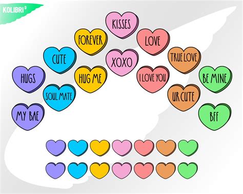 Conversation Hearts Svg Conversation Svg Love Svg Candy Svg Valentines ...