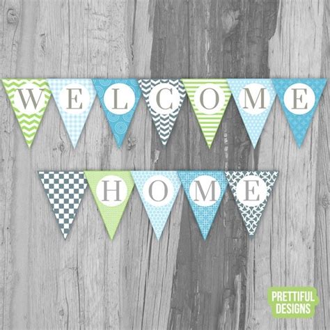 Welcome Home Banner Printable Instant Download Jack