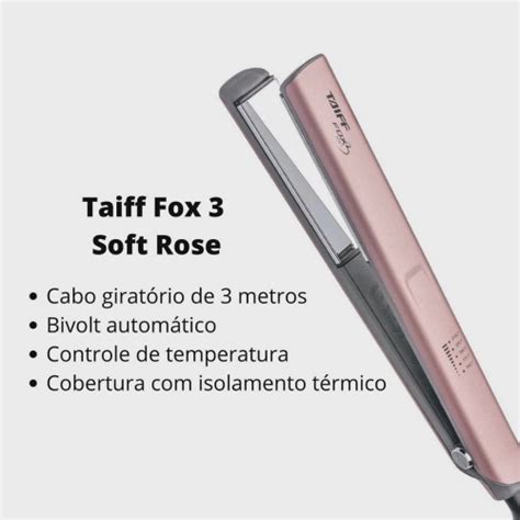 Taiff Chapa Fox Ion Soft Rose C Bivolt Submarino