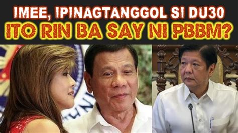 Imee Marcos Bakit Ganoon Nalang Kung Ipagtanggol Si Du30 Youtube