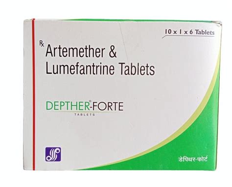 40 Mg Artemether Lumefantrine Tablet 10x1x6 Tables Treatment Used To