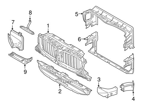 Genuine Bmw A D A Radiator Shutter Assembly Free Shipping