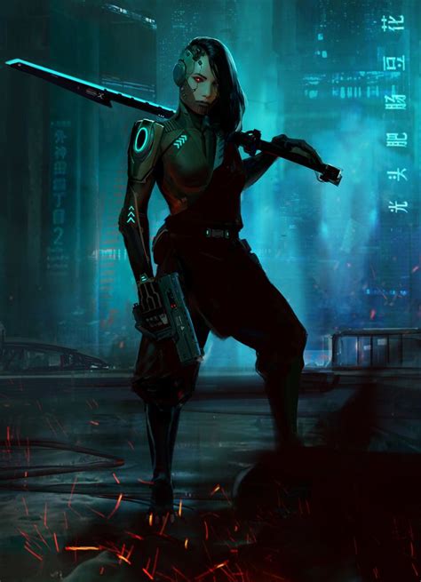 Cyberpunk Girl Alexander Kretov On Artstation At