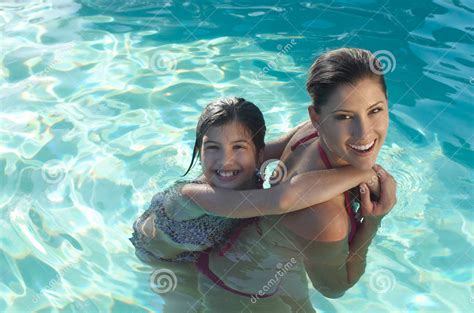 Mother and daughter swimming pool Blank Template - Imgflip