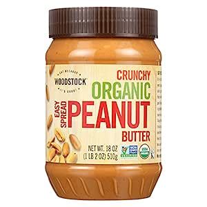 Amazon Organic Crunchy Salted Peanut Butter Spread Grocery