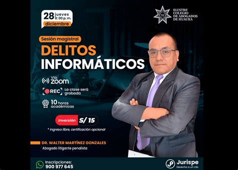 V Deo Sesi N Magistral Gratuita Sobre Delitos Inform Ticos