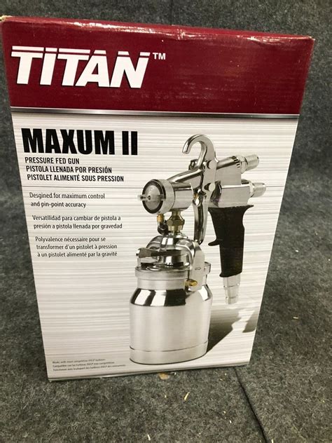 Titan Maxum Ii Pressure Fed Spray Gun Ebay