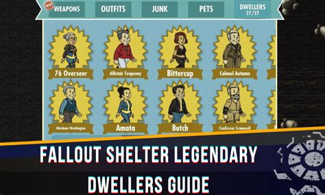 Fallout Shelter Legendary Dwellers Guide - Wasteland Gamers