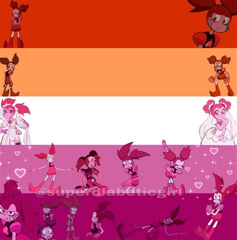 I Made A Bunch Of Spinel On The Lesbian Flag Steven Universe Gem Steven Universe Funny