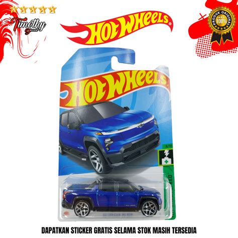 Hot Wheels Hot Wheels Silverado Ev Rst Pickup Biru Lazada Indonesia