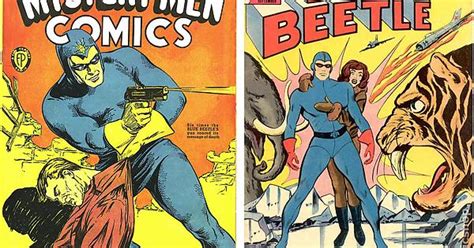 Comparison Between Golden Age Blue Beetle Dan Garret And Silver Age Blue Beetle Dan Garrett