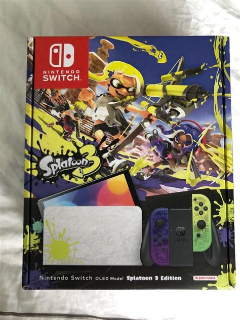 Nintendo Switch Oled Splatoon Version Video Gaming Video Games